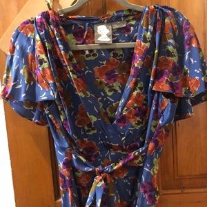 Silk blouse from Anthropologie